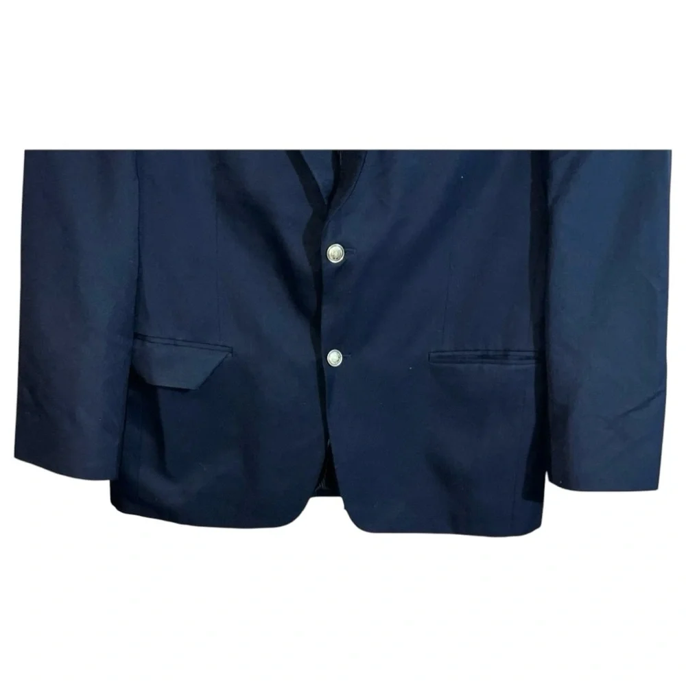 Haggar Sport Coat Blazer Men’s Size 44 Regular Blue 2 Button